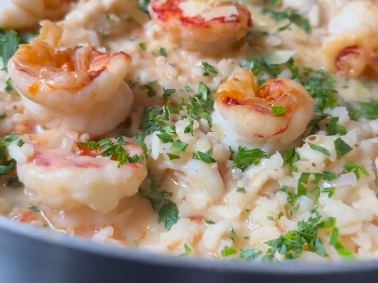 Risotto de camarão