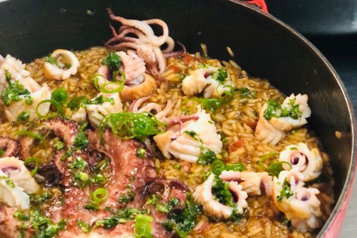 Arroz caldoso com frutos do mar por Fabio Barbosa